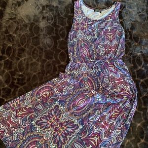 Paisley maxi dress
